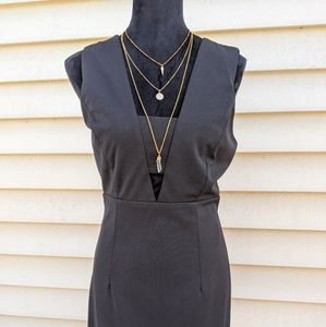 Xll Size L Cut Out Black Dress